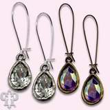 Austrian Small Crystal Teardrop Earring - 2 Styles
