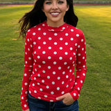 Game Day PolkaDot Mesh Top - 9 colors