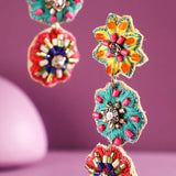 Kathryn Flower Dangle Earrings