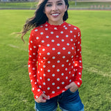 Game Day PolkaDot Mesh Top - 9 colors