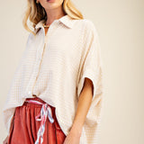 Textured Linen Oversized Shirt PREORDER