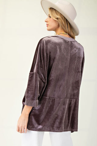 Dani Oversized Velvet Top