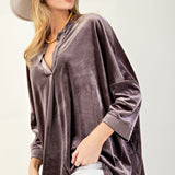 Dani Oversized Velvet Top* FINAL SALE *