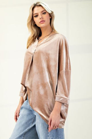 Dani Oversized Velvet Top