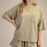 Washed Terry Boxy Top PREORDER