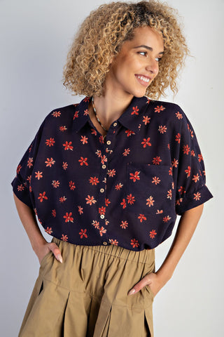 Taylor Linen Button Down Top