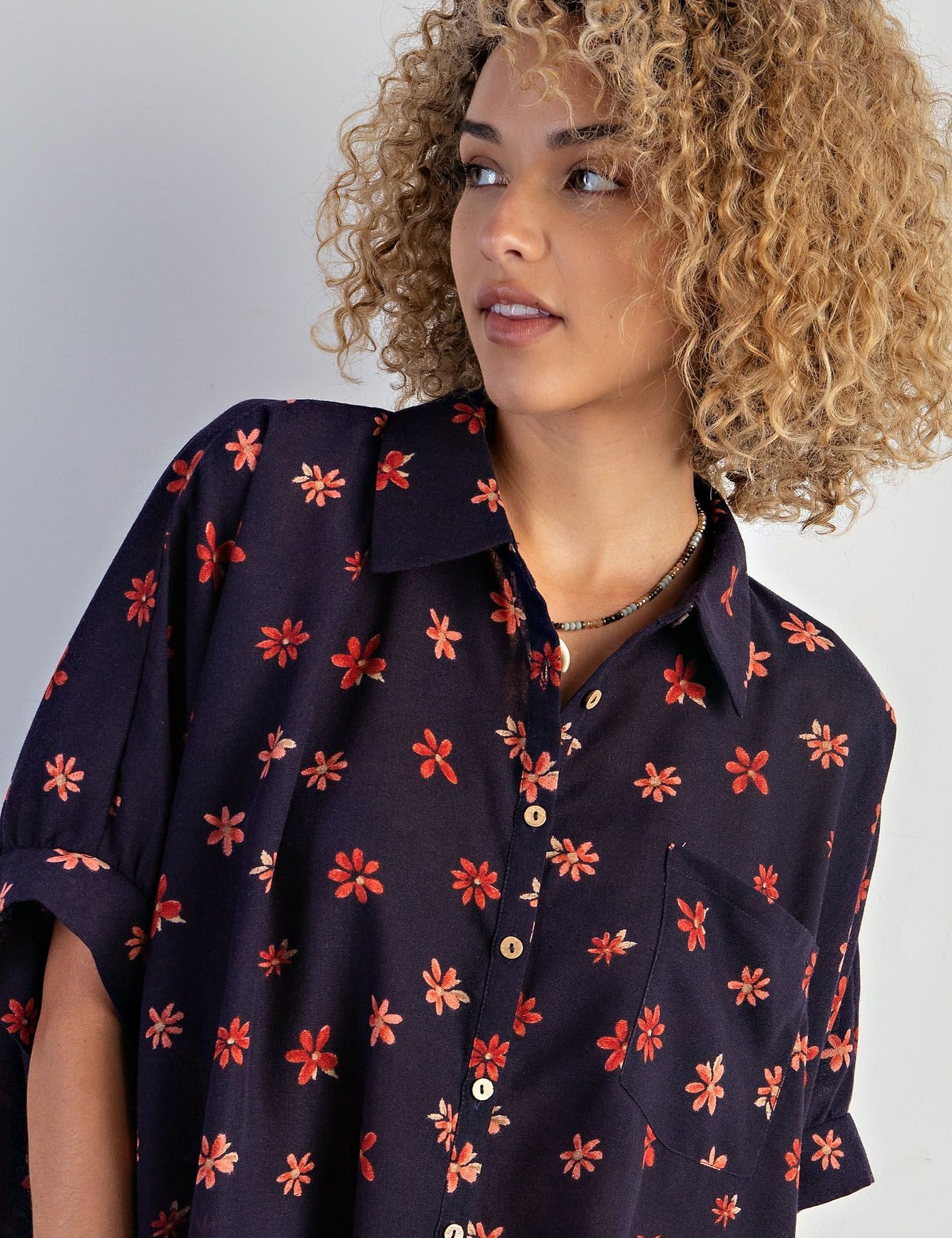 Taylor Linen Button Down Top - LAST ONES FINAL SALE