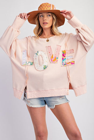 LoVe Patch Pullover - FINAL SALE