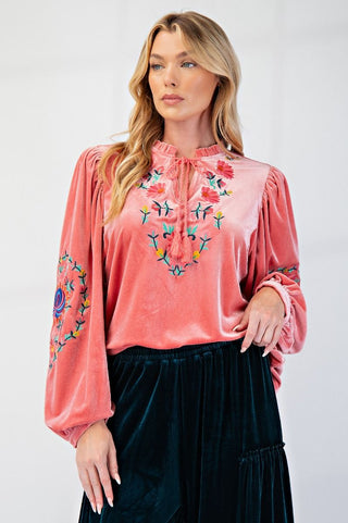 Ashley Embordered Top* FINAL SALE *