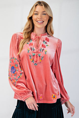 Ashley Embordered Top* FINAL SALE *