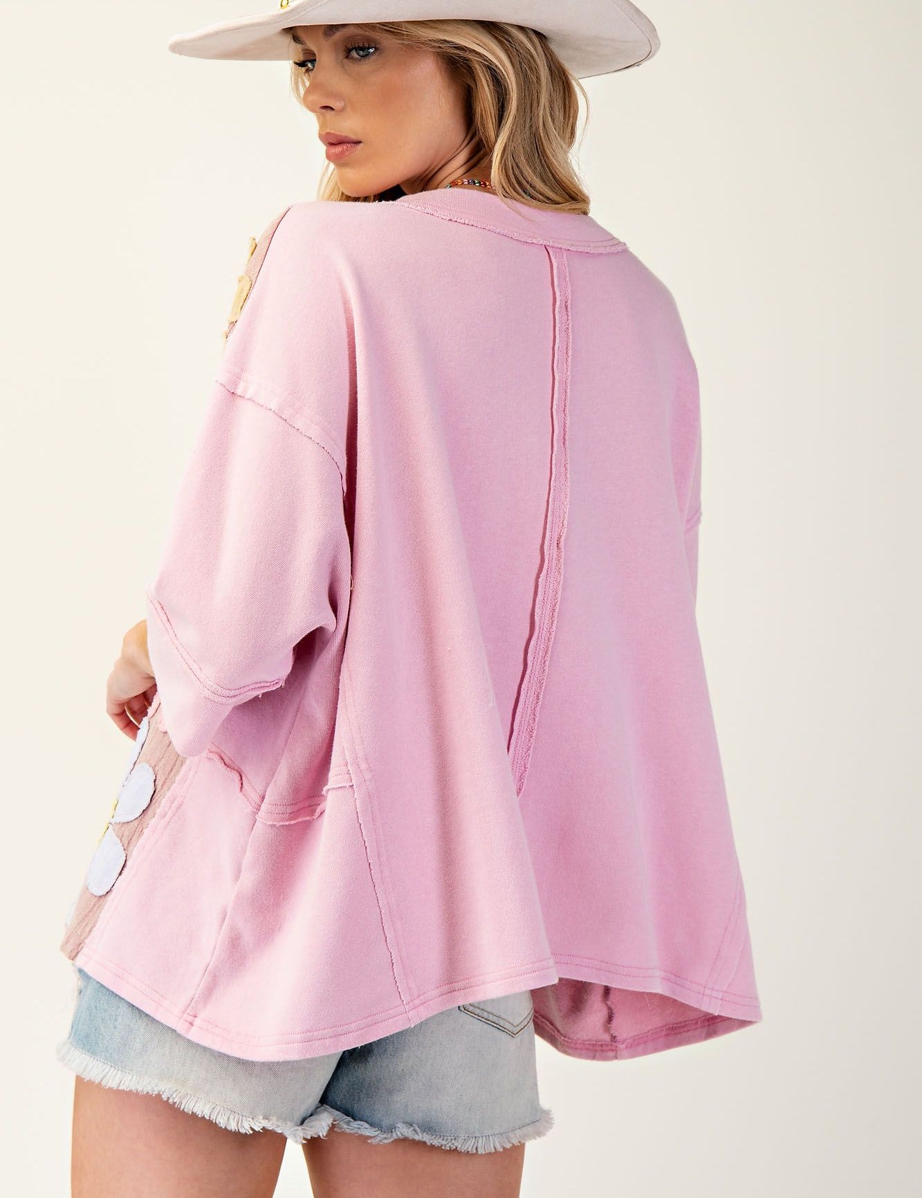 Cassidy Daisy Patch Pullover - LAST ONES FINAL SALE