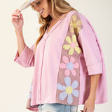 Cassidy Daisy Patch Pullover