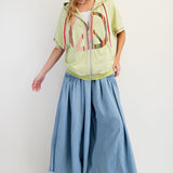 Penny's Peach Patch Zipper Terry Top (Reg Only) - FINAL SALE