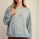 Signature Printed Washed Terry Pullover PREORDER