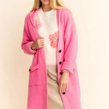 Multi Checker Hooded Side Slit Button Up Cardigan - 3 Colors* FINAL SALE *
