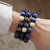 Jenna Chunky Beaded Stretch Bracelet Set – 3 Styles