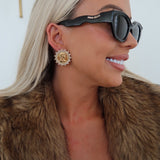 Love Each Other More Coin Earrings by Chan Sutt - PREORDER