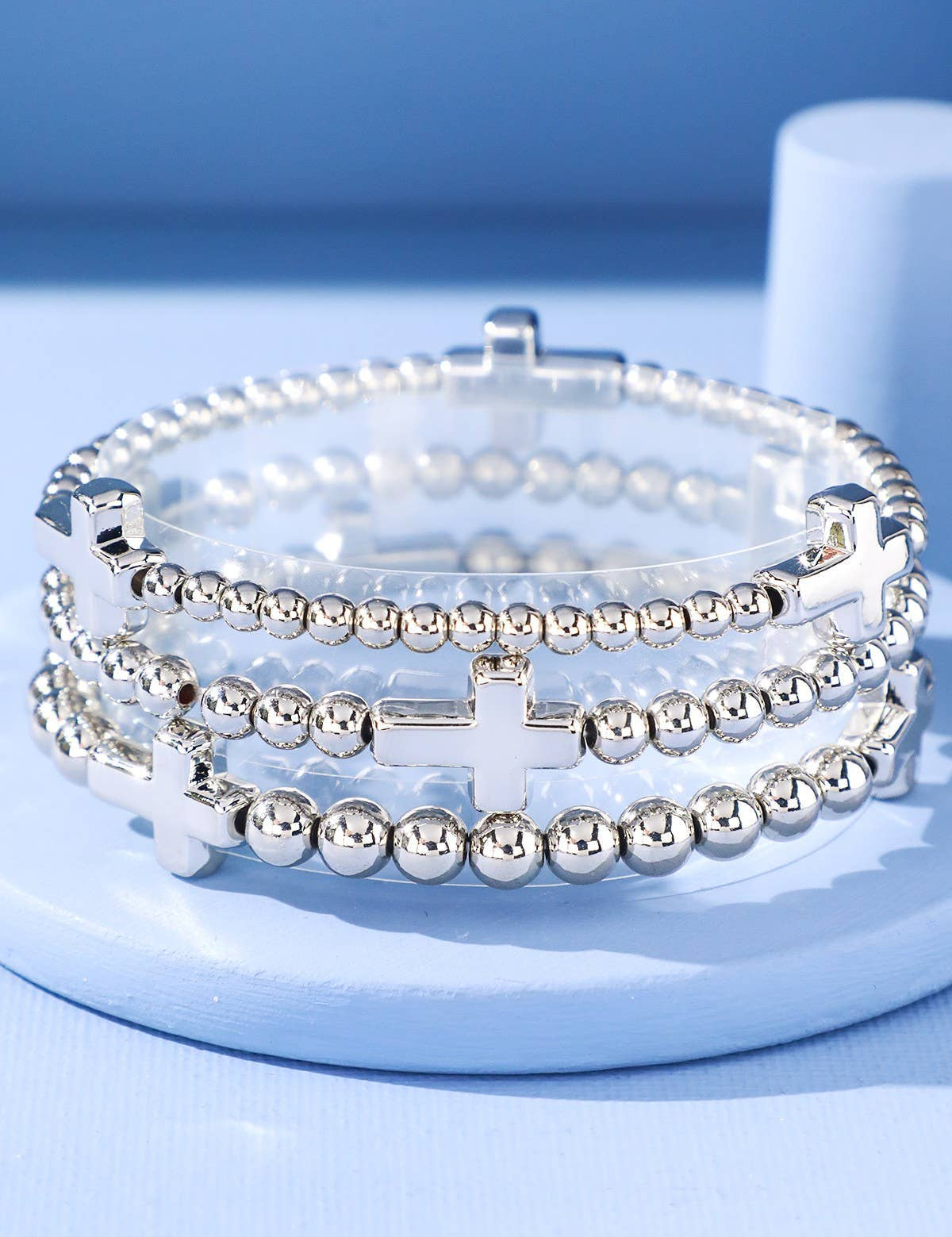 Jolene Cross Beaded Bracelet - 2 Styles