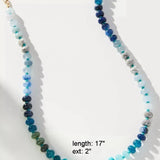 Wanderlust Natural Stone Glass Mix Bead Necklace - 3 Styles