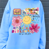 Sunshine & Flowers -Sweatshirt or Tee