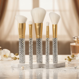 Genie 5 piece Diamond Brush Collection with Satin Case  - PREORDER