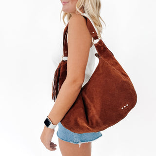 Hazel Hobo Shoulder Bag with Tassel-Pretty Simple