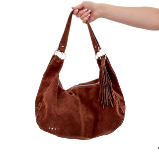 Hazel Hobo Shoulder Bag with Tassel-Pretty Simple