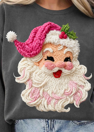 Santa Crochet Sweatshirt