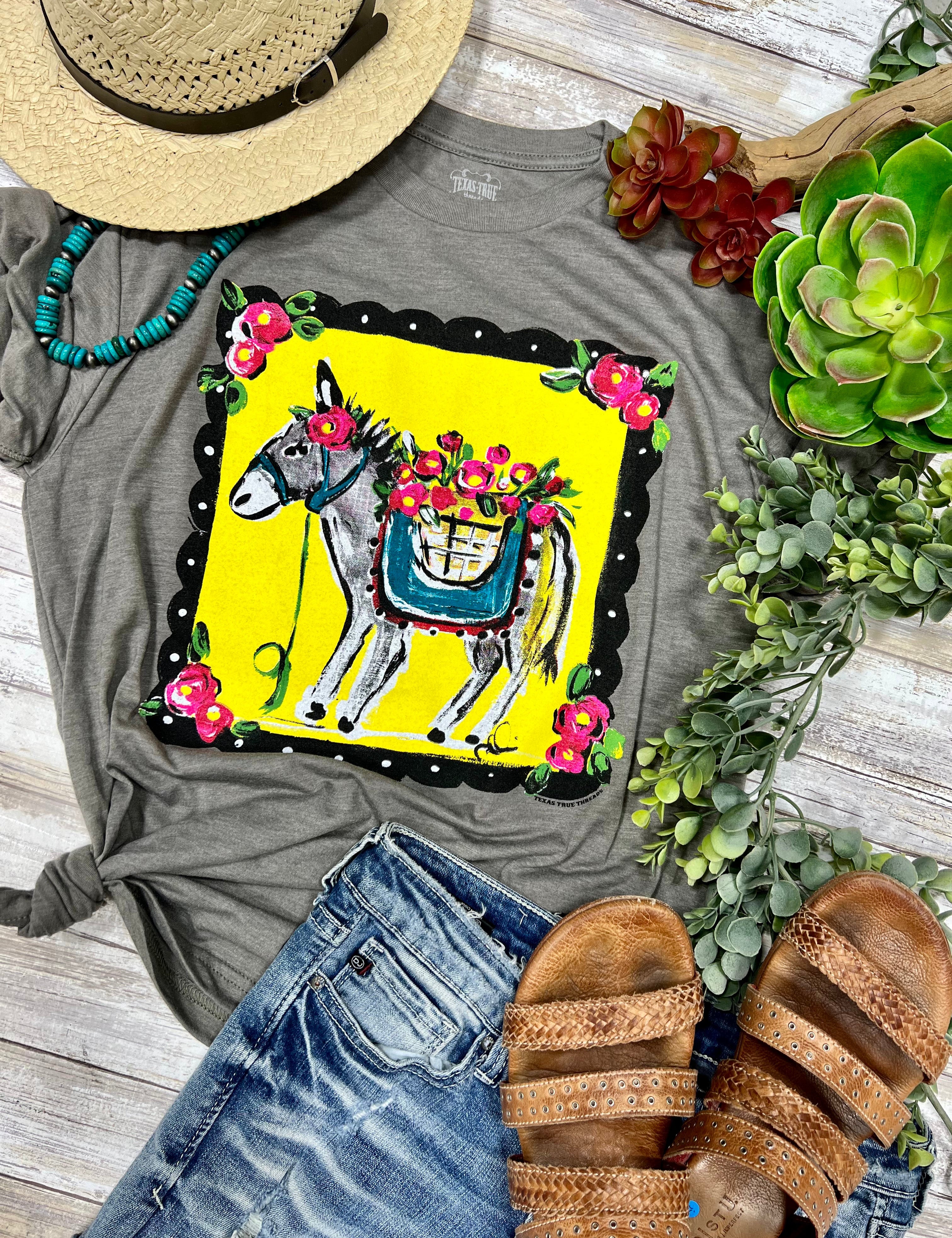 Callie Ann Stelter Hand Painted Burro