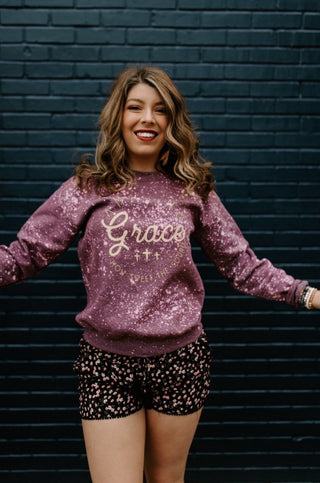 Amazing Grace Bleached Sweatshirt - PREORDER