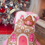 PREORDER- Whimsical Gingerbread House Blanket