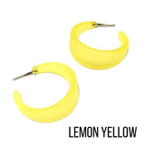 Marilyn Frosted Hoop Earrings - Large