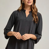 Dear Scarlett Lizzy Top In Black - LAST ONES FINAL SALE