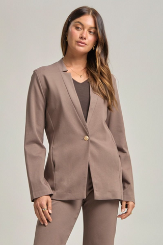 Forever Chic Blazer - Dark Mocha - FINAL SALE