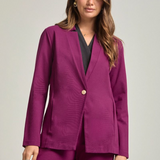 Forever Chic Blazer - Merlot - FINAL SALE