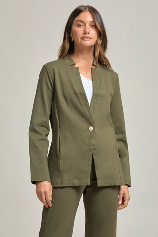 Forever Chic Blazer - Olive - FINAL SALE