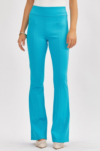 Chic Solid Spring Flare Pants  - PREORDER