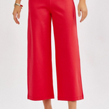 Chic Solid Spring Wide Cropped Pants* FINAL SALE *