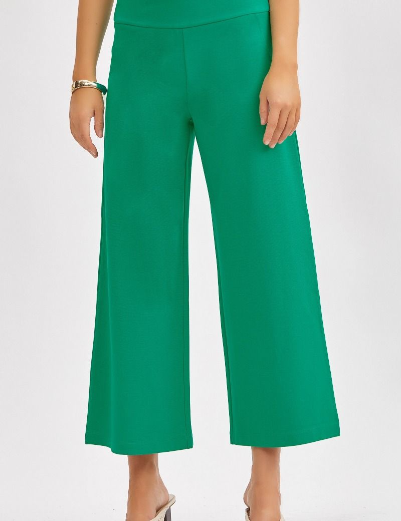 Chic Solid Spring Wide Cropped Pants* FINAL SALE *