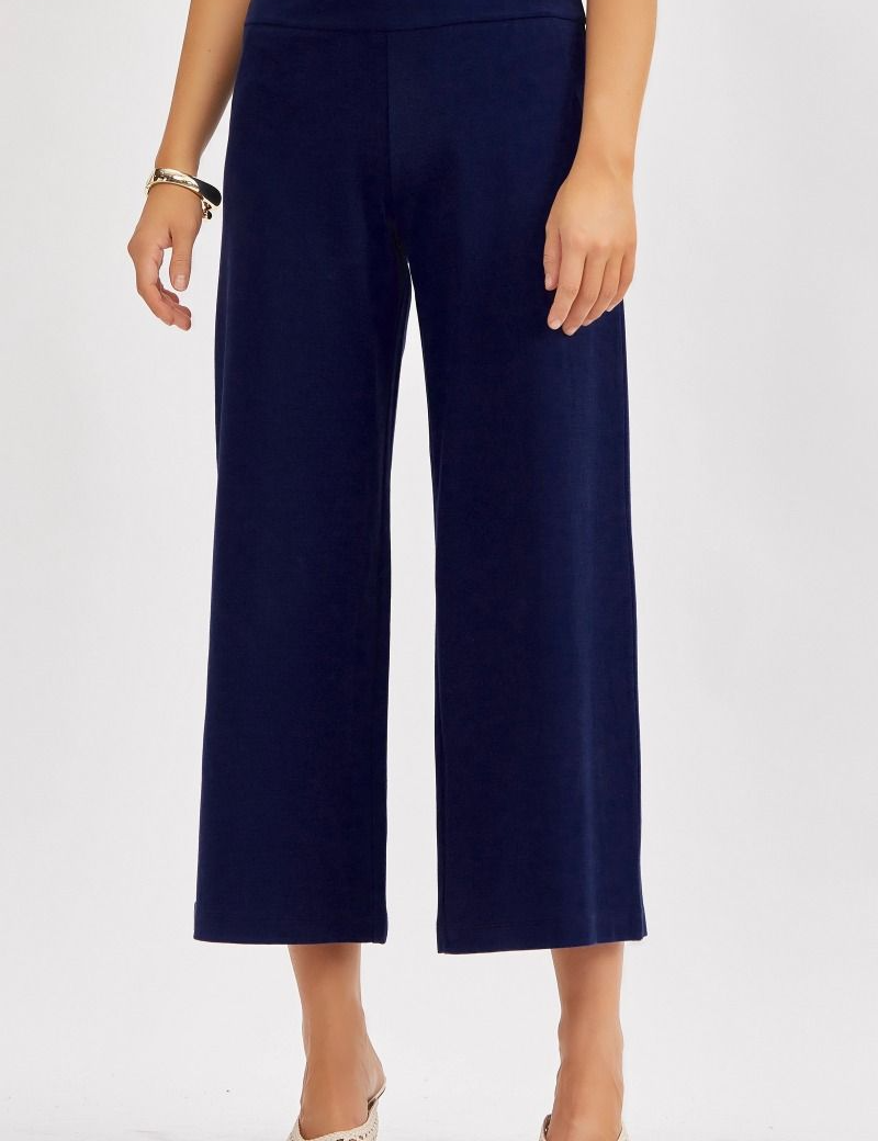 Chic Solid Spring Wide Cropped Pants* FINAL SALE *