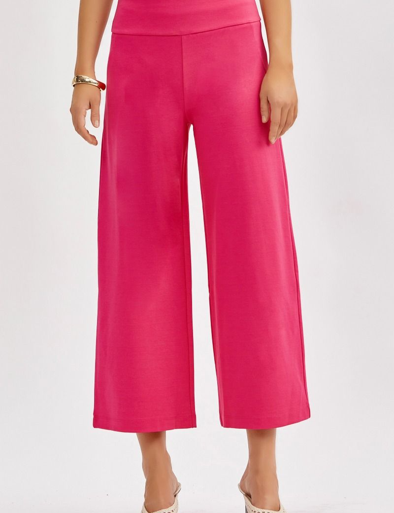 Chic Solid Spring Wide Cropped Pants* FINAL SALE *