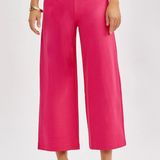 Chic Solid Spring Wide Cropped Pants* FINAL SALE *