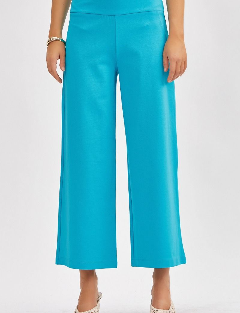 Chic Solid Spring Wide Cropped Pants* FINAL SALE *