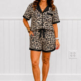 Short PJ Set - Leopard Bat - Preorder