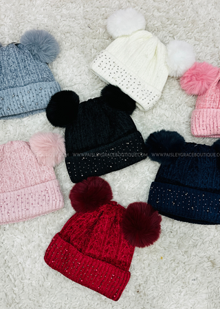 Starlight Pom Pom Beanie - 7 Colors