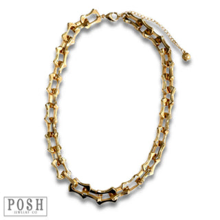Large Link Chinky Gold Chain Necklace - FINAL SALE