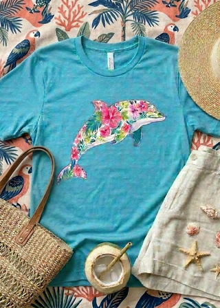 Floral Flipper T-Shirt - 2 Colors