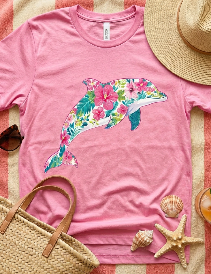 Floral Flipper T-Shirt - 2 Colors