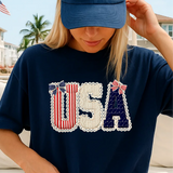 Faux Quilted USA