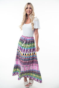 White Birch Multi Color Skirt PREORDER